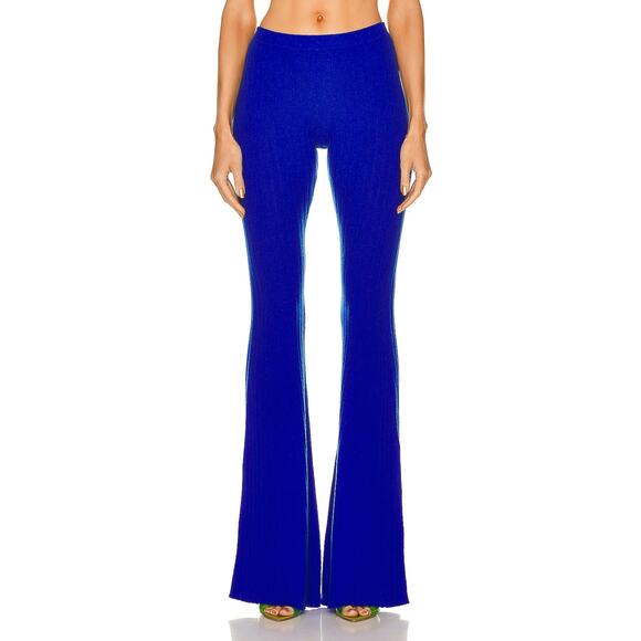 Versace Wool Cashmere 'Flare' Blue Pant Size 38